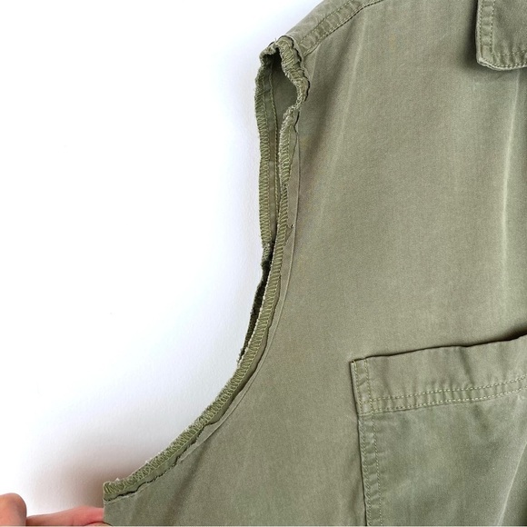 SALE 🛍️ MARC NEW YORK 100% Lyocell Army Green sleeveless top Womens size 2X - Picture 6 of 9
